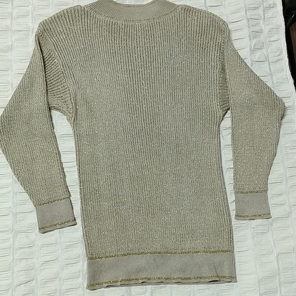 Vintage Mondi Sweater Beige Gold Special Ocassion - Picture 5 of 5